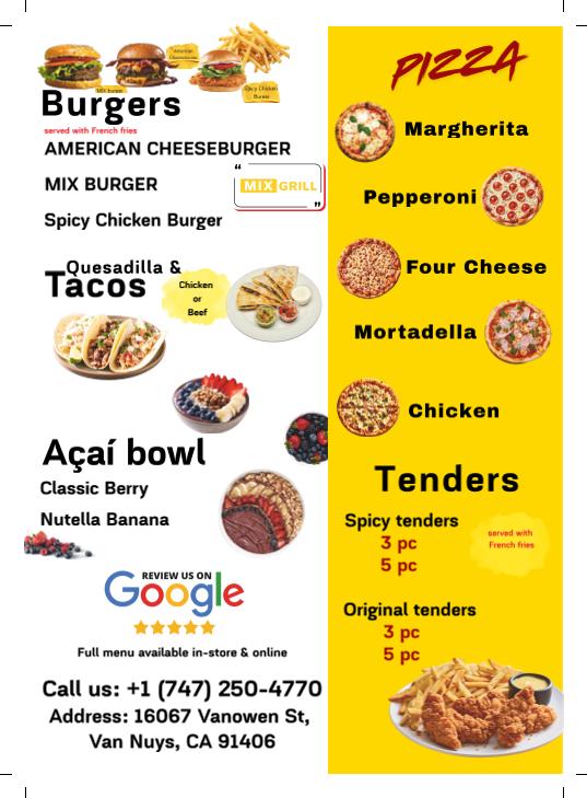 Mix Grill Menu image 1